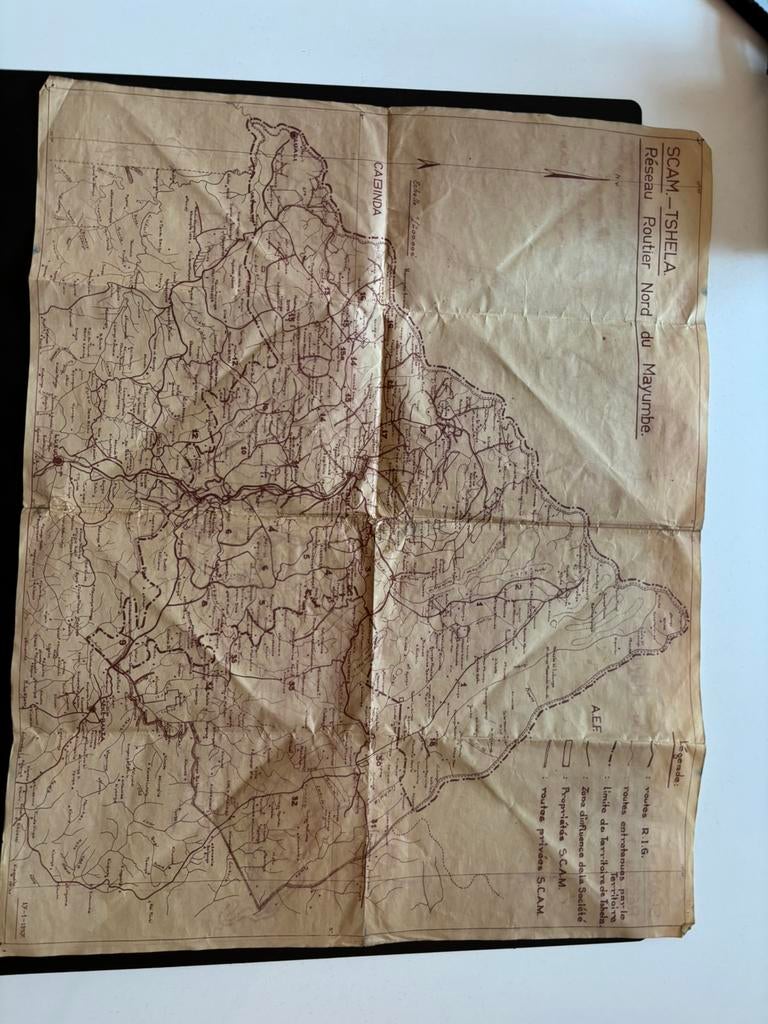 3 cartes anciennes du Congo, Enlèvement ou Envoi, Comme neuf