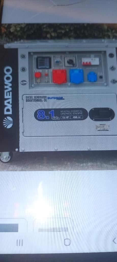 Stroomgenerator, Bricolage & Construction, Générateurs, Neuf, 5 à 10 kVA, Démarrage électrique, Enlèvement