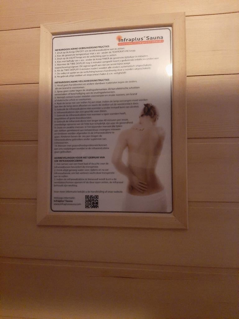 Infraroodcabine  -  Infraplus Sauna, Ophalen, Zo goed als nieuw, Infrarood, Complete sauna