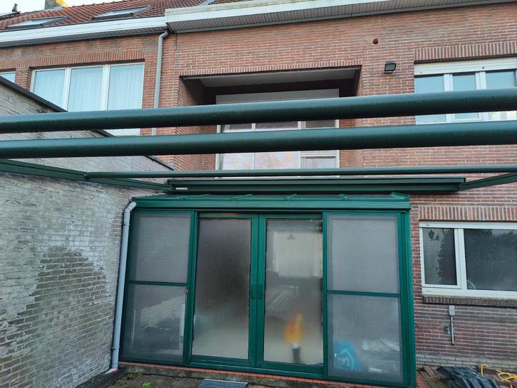 Zonnetent groen met grijze doek, Tuin en Terras, Overkappingen, Ophalen