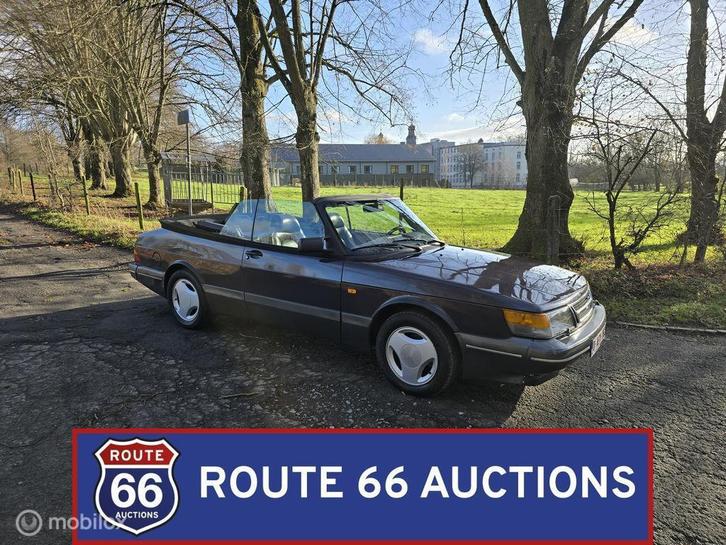 Saab 900 Cabriolet 2.0 Turbo LPT | 1994 | Route 66 Auctions, Auto's, Oldtimers, Bedrijf, Te koop, Saab, Benzine, Overige carrosserie