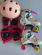 Patins à roulettes taille ajustable de 36 à 39 + protections, Verzamelen, Ophalen, Gebruikt