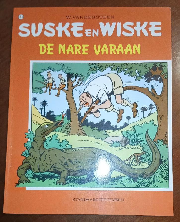 Suske en Wiske – De nare varaan (VK 153, 1975, 1ste druk), Livres, BD, Comme neuf, Une BD, Enlèvement ou Envoi