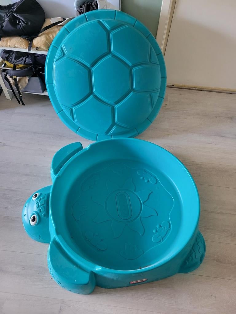 Bac à sable Tortue Little Tikes/zandbak + 5 sacs de sable, Ophalen, Zo goed als nieuw, Zandbak