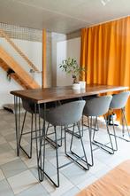 Table haute en chêne + chaises, Maison & Meubles, Enlèvement, Utilisé, Chêne