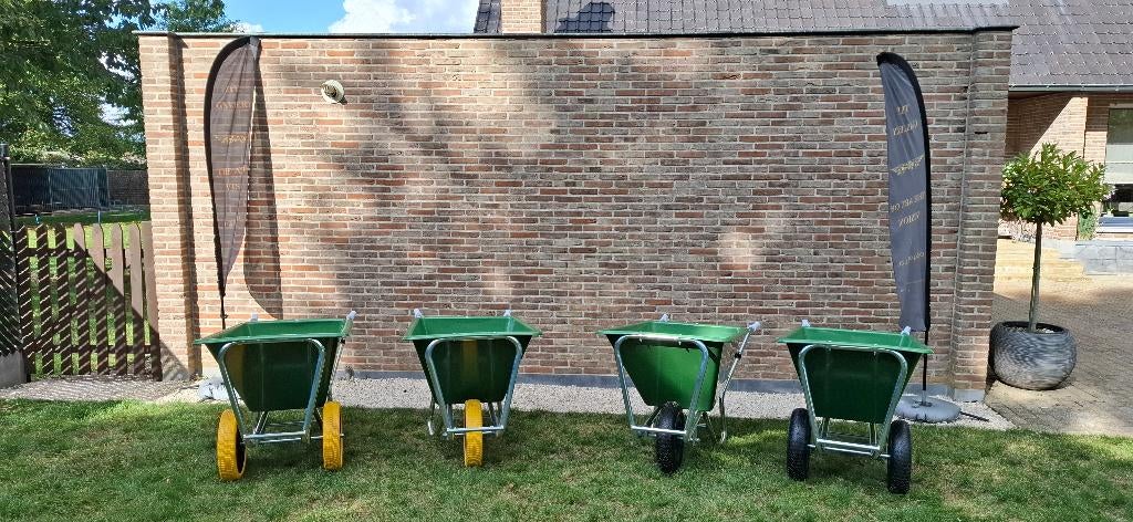 kruiwagens 190l - 2 in 1 omvormbaar  nieuw !!, Jardin & Terrasse, Brouettes, Neuf, Enlèvement