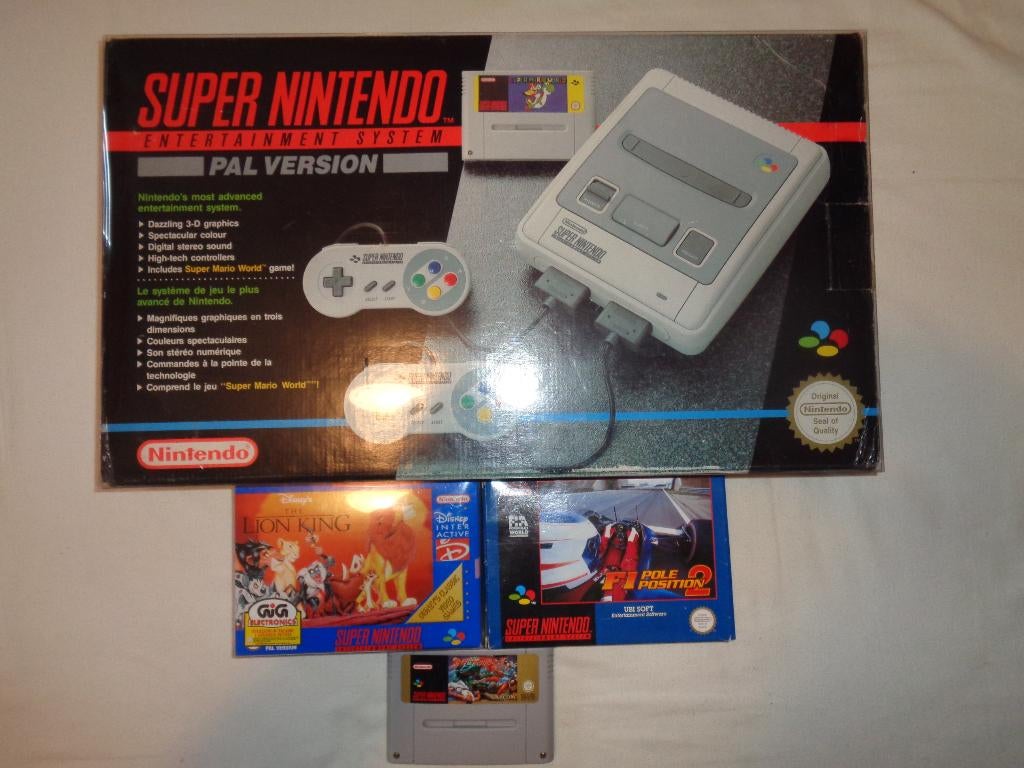 super nintendo pack super mario world + 3 jeux, 2 joueurs, Enlèvement, Utilisé, À partir de 7 ans