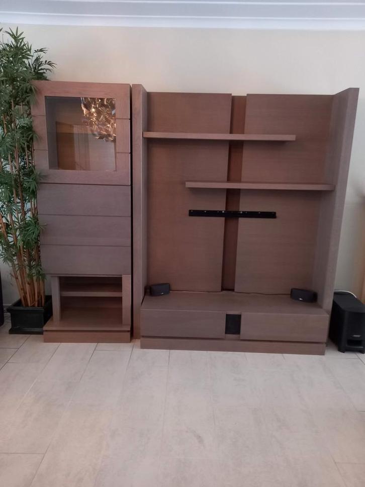 Meuble TV moderne, Maison & Meubles, Armoires | Armoires murales, Chêne, Enlèvement