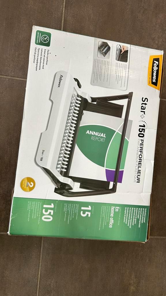 Inbindmachine Fellowes, Divers, Accessoires de bureau, Comme neuf, Enlèvement