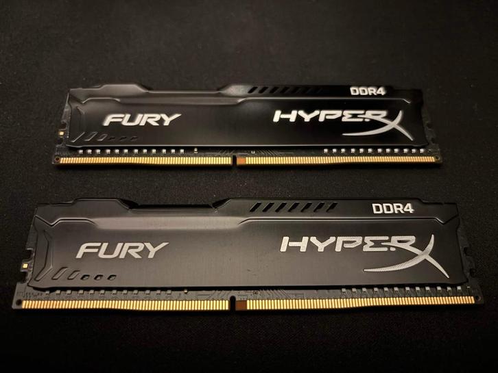 RAM HyperX Fury DDR4 - 16go (2x8) - 2400mhz, Computers en Software, RAM geheugen, Gebruikt, Desktop, 16 GB, DDR4, Ophalen