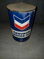 Ancien bidon Chevron motor oil, Comme neuf, Enlèvement ou Envoi