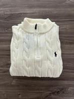 Pull en coton torsadé Ralph Lauren, Kleding | Heren, Truien en Vesten, Maat 52/54 (L), Wit, Nieuw, Ophalen of Verzenden