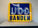 Ubo banden oude reclame lichtbak, Verzamelen, Ophalen of Verzenden, Gebruikt, Lichtbak of (neon) lamp