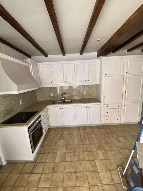 Keuken, Huis en Inrichting, Keuken | Complete keukens, Gebruikt, Hoekkeuken, Wit, Hout, Ophalen