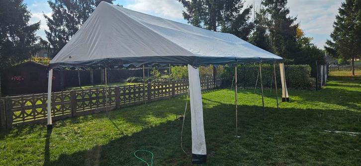 5 x 8m partytent te huur, Tuin en Terras, Partytenten, Gebruikt, Partytent, 2 meter of meer, 5 tot 8 meter, 4 tot 6 meter, Ophalen