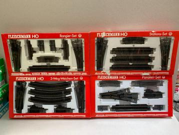 Fleischmann HO Sets de rails anciens : 6090 6091 6092 6093 , beschikbaar voor biedingen