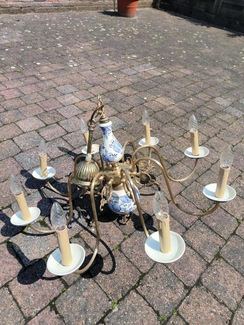 Lustre Déco Vintage Ampoule 8 Ampoules Formes De Bougies, Huis en Inrichting, Lampen | Kroonluchters, Gebruikt, Ophalen