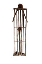 Antiek Afrikaans houten CD-rek / kunstobject, Ophalen