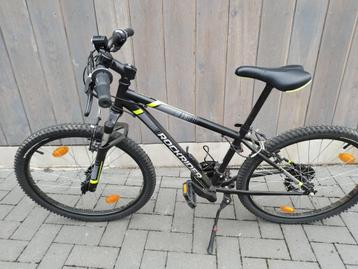 VTT ENFANT ROCKRIDER ST 500 24 POUCES 9-12 ans Noir, Enlèvement, Comme neuf, Decatlon