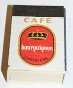 Oud volle luciferdoosje Café Bourguignon 50's, Ophalen of Verzenden, Nieuw, Luciferdoosjes of -merken