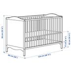 Ikea babybed ledikant SMÅGÖRA, Kinderen en Baby's, Babywiegjes en Ledikanten, Ophalen, Zo goed als nieuw, Ledikant