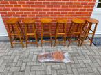 Tabouret de bar intérieur/extérieur teck, Ophalen, Gebruikt