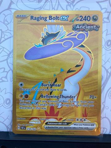 Raging Bolt EX - Gold Card TEF 218/164 beschikbaar voor biedingen