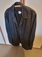 lederen herenjas, Kleding | Heren, Jassen | Winter, Verzenden, Zo goed als nieuw, Maat 52/54 (L), Zwart