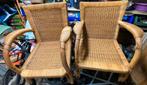 Rieten stoelen, Tuin en Terras, Ophalen, Gebruikt