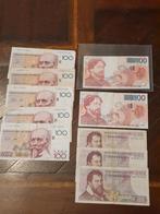 10 biljetten van 100 frank, Postzegels en Munten, Ophalen, Setje