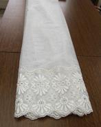 Stuk NIEUWE Stof voor Glasgordijn 2 meter Breed - 110cm Hoog, 120 cm of meer, Wit, Nieuw, Ophalen of Verzenden