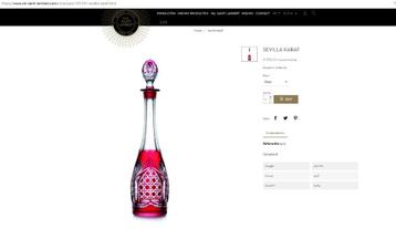 Sevilla Karaf Val Saint Lambert kristal huidige collectie beschikbaar voor biedingen