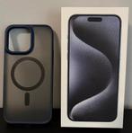 iPhone 15 PRO MAX 256 GB TITAN BLEU, 256 GB, Enlèvement ou Envoi, IPhone 15 Pro Max, Comme neuf