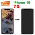 Remplacement /Réparation écran iPhone 15 Garantie 6 mois, Télécoms, Enlèvement, Apple iPhone