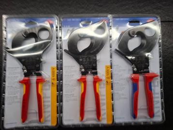 KNIPEX  kabelschaar (ratelprincipe)  280 mm beschikbaar voor biedingen