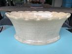 Ovale vaas/schaal landelijk, Tuin en Terras, Ophalen of Verzenden, Zo goed als nieuw