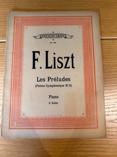 Liszt — Les Préludes (Poème symphonique n 3), Musique & Instruments, Partitions, Utilisé, Artiste ou Compositeur, Classique, Piano