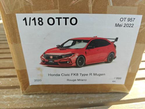 Otto OT957 Honda Civic FK8 R Mugen, Hobby en Vrije tijd, Modelauto's | 1:18, Nieuw, Auto, OttOMobile, Ophalen of Verzenden