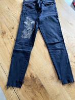 Zwarte skinny jeans met borduursel Zara, Kleding | Dames, Zara, Gedragen, W30 - W32 (confectie 38/40), Ophalen of Verzenden