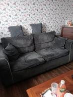 Canapé lit 3 places gris + 2 coussins, Maison & Meubles, Enlèvement, Utilisé, Deux personnes, Gris