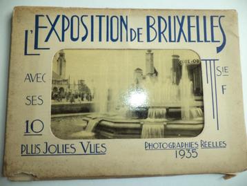 1935 reeks 10 oude foto's L' EXPOSITION de BRUXELLES Brussel beschikbaar voor biedingen