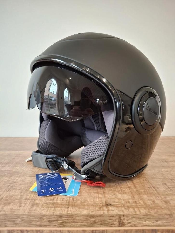 STOCKDEALS! Motorhelm Jet - Vespa VJ (Maat S), Motoren, Kleding | Motorhelmen, Dames, Heren, Jethelm, S, Overige merken, Nieuw met kaartje