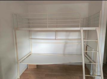 Lit mezzanine avec bureau, Enlèvement, Utilisé, Une personne, Lit mezzanine