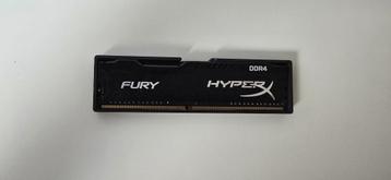 HyperX Fury Black 4GB DDR4 RAM beschikbaar voor biedingen