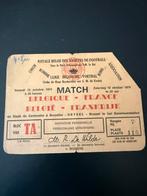 Ticket belgie vs frankrijk 1974, Verzenden, Gebruikt