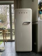 Smeg crème kleurige retro ijskast met vriesvak, Ophalen, Gebruikt, 200 liter of meer, 140 tot 160 cm