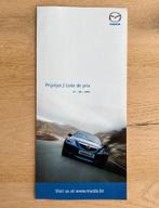 Mazda prijslijst BE-NL/FR juni 2002 vouwfolder, Livres, Autos | Brochures & Magazines, Mazda, Utilisé, Enlèvement ou Envoi