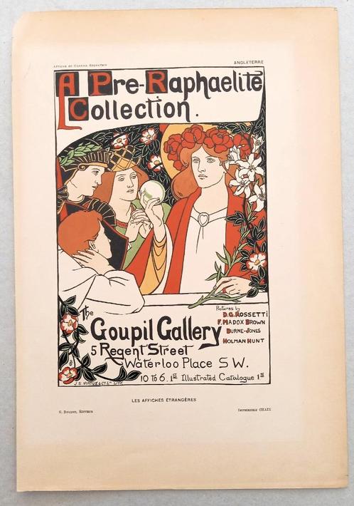 A Pre-Raphaelite Collection Robertson Les Affiches Etrangere, Antiek en Kunst, Kunst | Litho's en Zeefdrukken, Ophalen of Verzenden