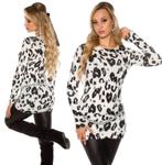 Dames Knuffelzachte Pullover Wit / Zwart - One Size, Nieuw, Luxestar, Ophalen of Verzenden, Overige kleuren