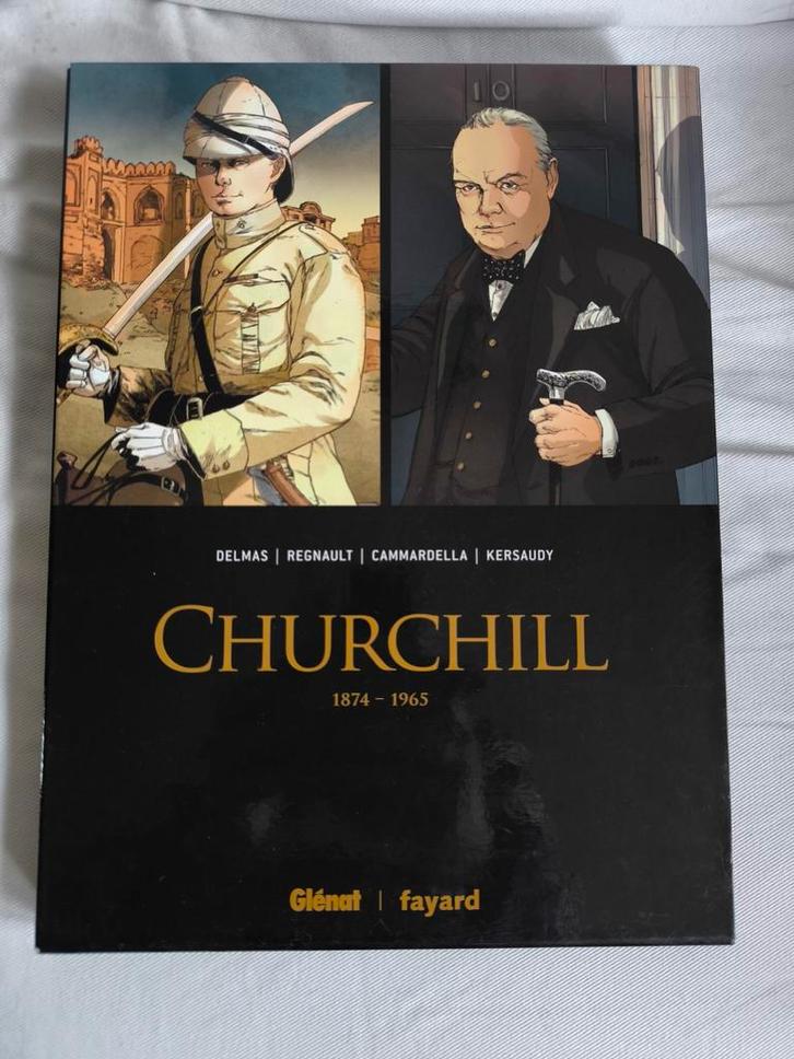 Originele editiedoos met poster. Churchill Glénat De, Boeken, Stripverhalen, Zo goed als nieuw, Ophalen of Verzenden